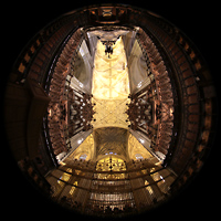 Sevilla, Catedral, Gesamter Chorraum mit Chorgesthl I8065Orgeln
