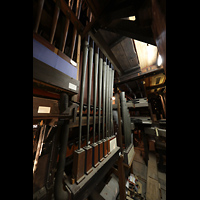 Sevilla, Catedral, Pedalpfeifen der Epistelorgel