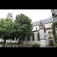 Ravensburg, Kath. Stadtkirche Liebfrauenkirche, Auenansicht von der Schussenstrae