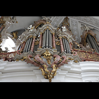 Weingarten, Basilika  St. Martin, Linkes Brstungspositiv