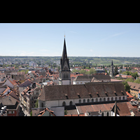 Konstanz, St. Stefan, Blick vom Mnsterturm in Richtung Sden und St. Stefan