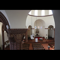 Berlin, St. Marien Unbefleckte Empfngnis, Blick von der Seitenempore in die Kirche