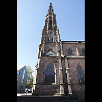 Bhl, Stadtpfarrkirche Mnster St. Peter und Paul, Turm seitlich