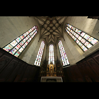 Fribourg (Freiburg), Cathdrale Saint-Nicolas, Chorraum mit Hochaltar