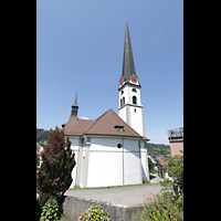 Malters, St. Martin, Auenansicht mit Turm von hinten