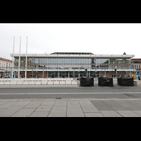 Dresden, Kulturpalast / Philharmonie (Konzertsaal), Auenansicht von Sden (Altmarkt)