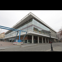 Dresden, Kulturpalast / Philharmonie (Konzertsaal), Auenansicht von Sdosten