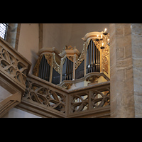 Freiberg, Dom St. Marien, Kleine Silbermann-Orgel auf dem Lettner