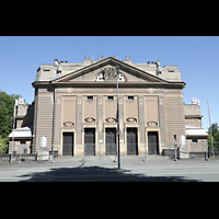 Grlitz, Stadthalle, Fassade zur Brcke der Freundschaft hin