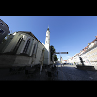 Grlitz, Dreifaltigkeitskirche, Obermarkt von Osten mit Blick auf die Dreifaltigkeitskirche und den Chor