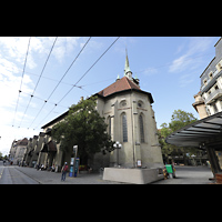 Lausanne, Saint-Franois, Auenansicht vom Place Saint-Franois von Sdosten