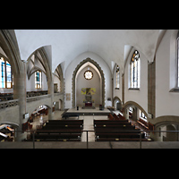 Berlin, Grunewaldkirche, Blick von der Orgelempore in die Kirche