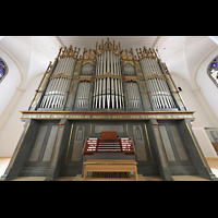 Straubing, Basilika St. Jakob, Hauptorgel mit Spieltisch