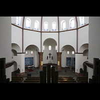 Berlin, St. Marien (Maria, Hilfe der Christen9, Blick ber das Brstungspositiv in die Kirche