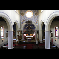 Berlin, St. Marien am Behnitz, Blick vom Spieltisch in die Kirche