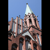 Berlin, Herz-Jesu-Kirche Tegel, Auenansicht mit Turm