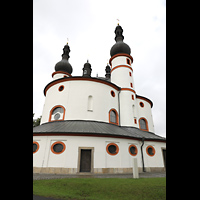 Waldsassen, Dreifaltigkeitskirche (Wallfahrtskirche der Heiligsten Dreifaltigkeit), Auenansicht schrg