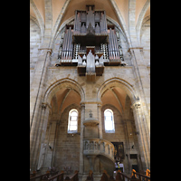 Bamberg, Kaiserdom St. Peter und St. Georg, Hauptorgel mit Kanzel