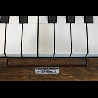 Berlin, Musikinstrumenten-Museum, Scheola-Orgel-Harmonium - Prolongement pianissimo