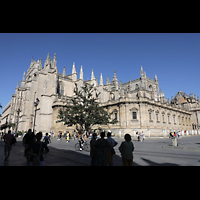 Sevilla, Catedral, Ansicht von Sdwesten