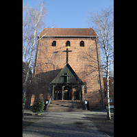 Berlin, Johanneskirche Frohnau, Fassade mit Turm