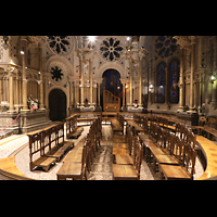 Montserrat, Abadia de Montserrat, Baslica Santa Mara, Cambril-Saal mit Blick zur Orgel