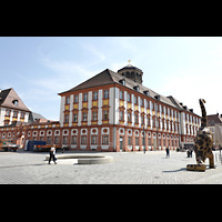 Bayreuth, Schlosskirche, Blick von der Maximilianstrae zur Schlosskirche