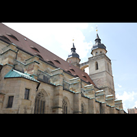 Bayreuth, Stadtkirche Heilig Dreifaltigkeit, Ansicht von Nordosten