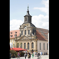 Bayreuth, Spitalkirche, Blick von der Maximilianstrae zur Spitalkirche