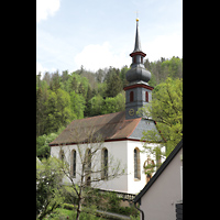 Wirsberg, St. Johannis, Seitenansicht der Kirche