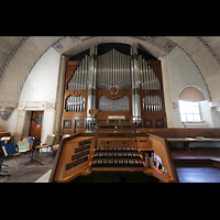 Bad Steben, Lutherkirche, Orgel mit Spieltisch