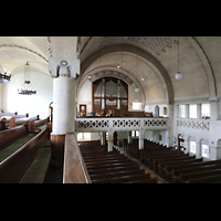 Bad Steben, Lutherkirche, Blick von der Seitenempore zur Orgel