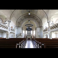 Bad Steben, Lutherkirche, Innenraum in Richtung Chor