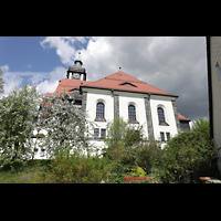 Bad Steben, Lutherkirche, Ansicht vom Kirchweg