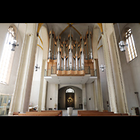 Magdeburg, Kathedrale St. Sebastian, Innenraum in Richtung Hauptorgel