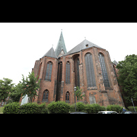 Lneburg, St. Johannis, Auenanischt von Sdosten auf den Chor