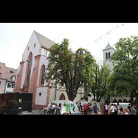 Freiburg, St. Martin, Ansicht vom Rathausplatz