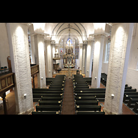 Stade, St. Wilhadi, Blick vom Spieltisch in die Kirche