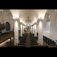 Stade, St. Wilhadi, Blick vom Spieltisch in die Kirche