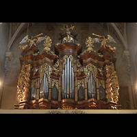 Regensburg, Niedermnster, Orgel (beleuchtet)