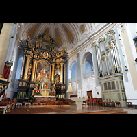 Alttting, Basilika St. Anna, Chororgel und Hochaltar