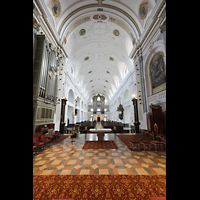 Alttting, Basilika St. Anna, Blick vom Hochaltar ber die Chororgel zur Hauptorgel