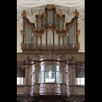 Regensburg, Dreieinigkeitskirche, Orgel mit Emporenloge