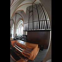 Lneburg, St. Johannis, Chororgel mit Spieltisch