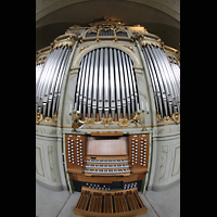 Stockholm, Hedvig Eleonora kyrka, Orgel mit Spieltisch