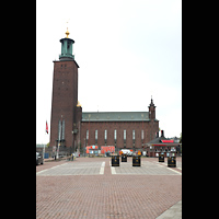 Stockholm, Stadshus (City Hall), Ansicht von Norden