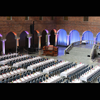 Stockholm, Stadshus (City Hall), Blick vom Ende der Galerie zum Spieltisch