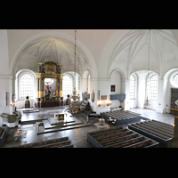 Stockholm, Katarina kyrka, Blick von der Orgelempore in die Kirche