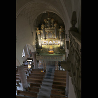 Stockholm, S:t Jakobs kyrka, Blick vom Balkon des Fernwerks auf die Hauptorgel