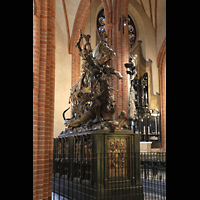 Stockholm, Domkyrka (S:t Nicolai kyrka, Storkyrkan), Skulpturengruppe 'St. Georg mit dem Drachen kmpfend' von Bernt Notke, 1489